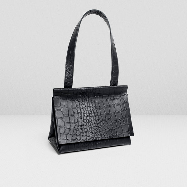 The Lady Bag in Croc-effect Leather